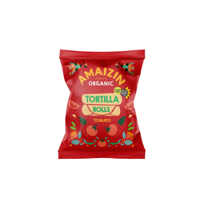 Tortilla Rolls Tomat ØKO 100g i gruppen Råvarer & Drikke / Slik & Chokolade / Snacks hos Rawfoodshop Scandinavia AB (39070)