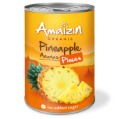 Amaizin Ananas i stykker ØKO 400g Amaizin Ananas i stykker ØKO 400g