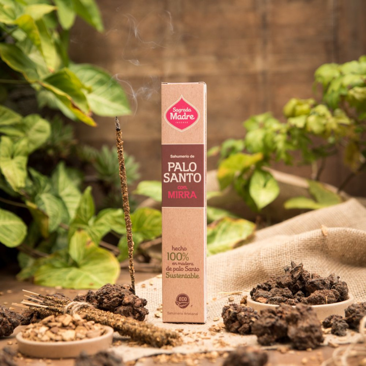 Palo Santo & Myrra røgelsespinde 8 stk i gruppen Hjem & Sjæl / Stemning & duft / Røgelse hos Rawfoodshop Scandinavia AB (4-01)