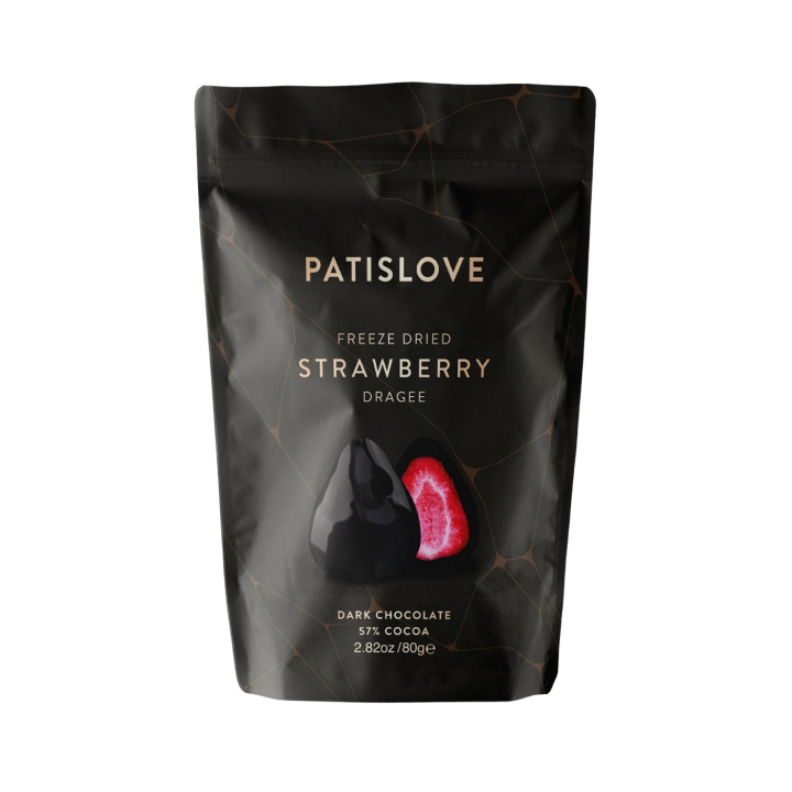 Pakastekuivatut mansikat tummassa suklaassa 80 g i gruppen Råvarer & Drikke / Frugt & Frugtpulver / Jordbær hos Rawfoodshop Scandinavia AB (40002456)