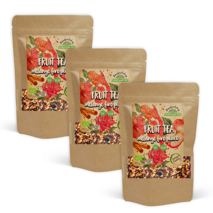 Frugtte Melange Fire Place ØKO 50g x 3 pakker i gruppen Råvarer & Drikke / Drikkevarer / Te hos Rawfoodshop Scandinavia AB (4002050-SET3)