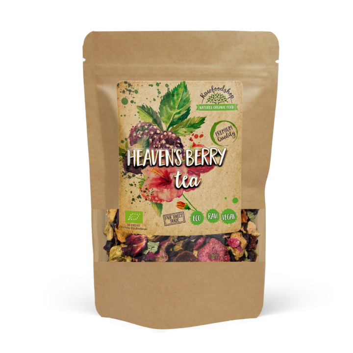 Heaven\'s Berry Te ØKO 50g i gruppen Råvarer & Drikke / Drikkevarer / Te hos Rawfoodshop Scandinavia AB (402275)