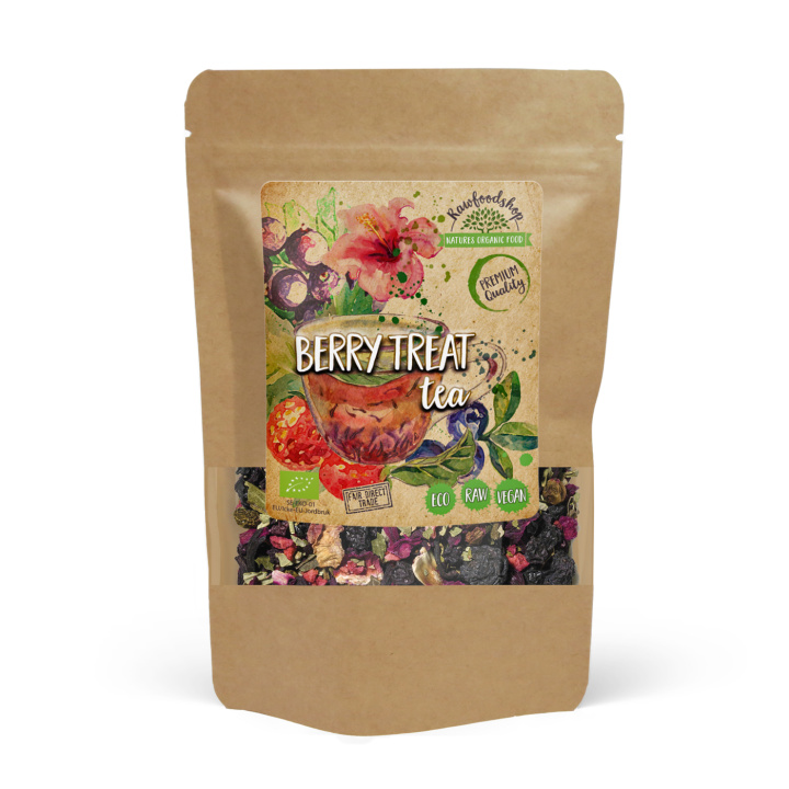 Berry Treat Te ØKO 100g i gruppen Råvarer & Drikke / Drikkevarer / Te hos Rawfoodshop Scandinavia AB (40231)