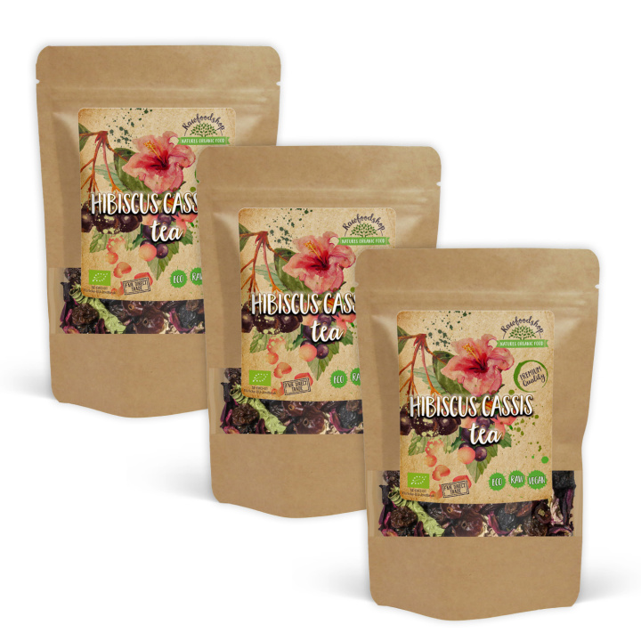 Hibiscus-Cassis Te ØKO 50g x 3 pakker i gruppen Råvarer & Drikke / Drikkevarer / Te hos Rawfoodshop Scandinavia AB (402485-SET3)