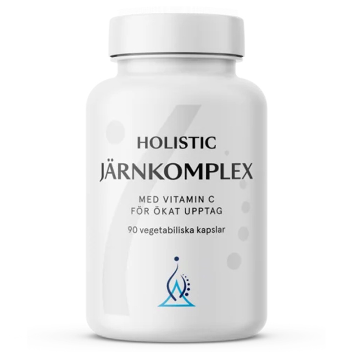 Holistic Jernkomplex 90 kapsler i gruppen Kosttilskud / Mineraler / Andre mineraler hos Rawfoodshop Scandinavia AB (4039)