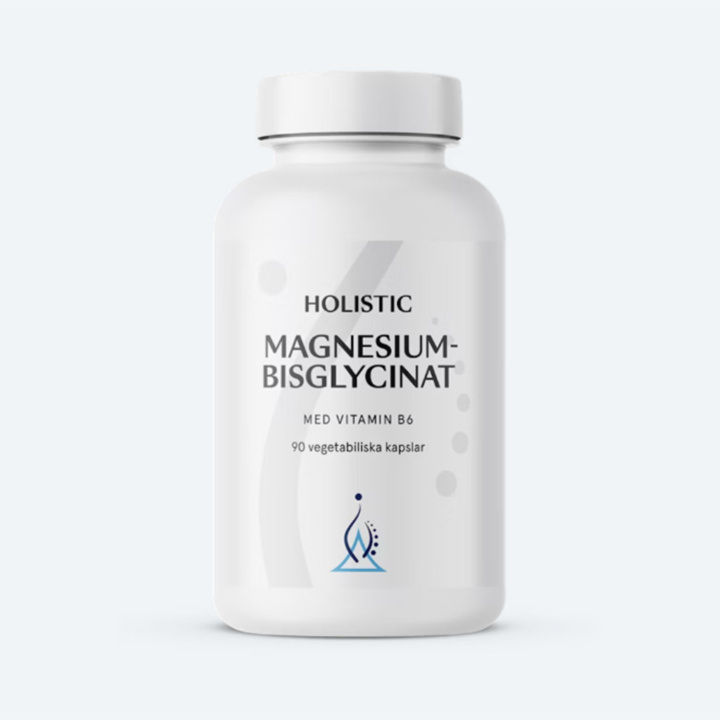 Holistic Magnesiumbisglycinat 100mg 90kaps i gruppen Kosttilskud / Urter & Planter hos Rawfoodshop Scandinavia AB (40510)