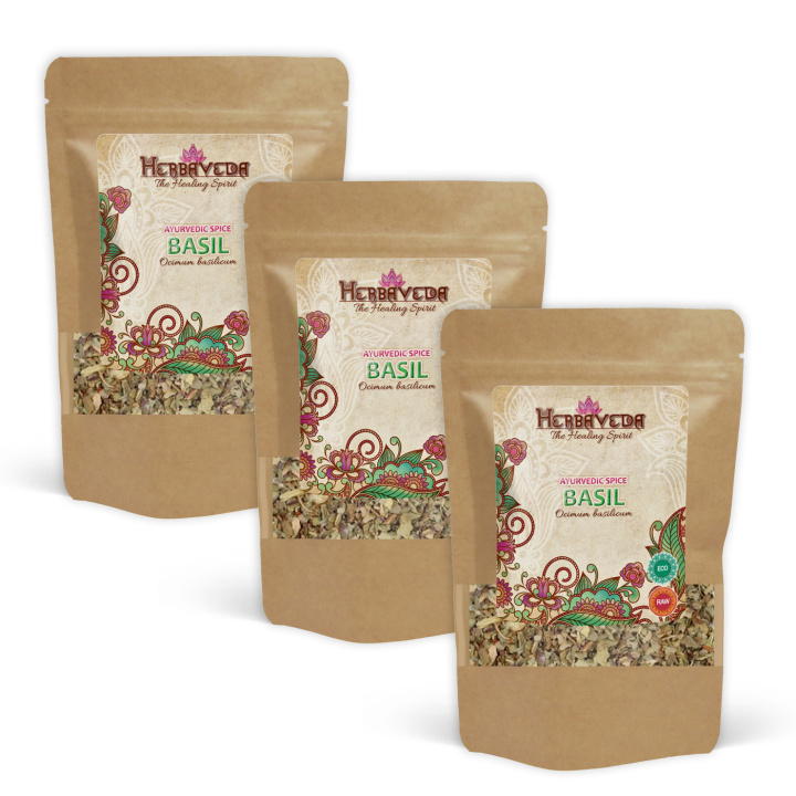 Basilikum ØKO 30g x 3 pakker i gruppen Råvarer & Drikke / Spisekammer / Krydderier & Salt hos Rawfoodshop Scandinavia AB (406031-SET3)