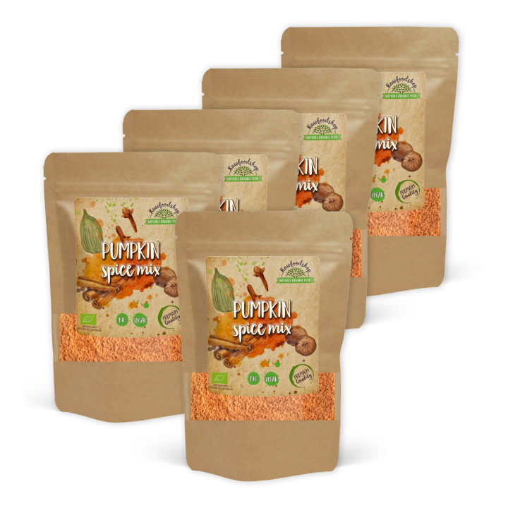 Pumpkin Spice Mix ØKO 100g x 5 pakker i gruppen Råvarer & Drikke / Spisekammer / Krydderier & Salt hos Rawfoodshop Scandinavia AB (406501-SET5)
