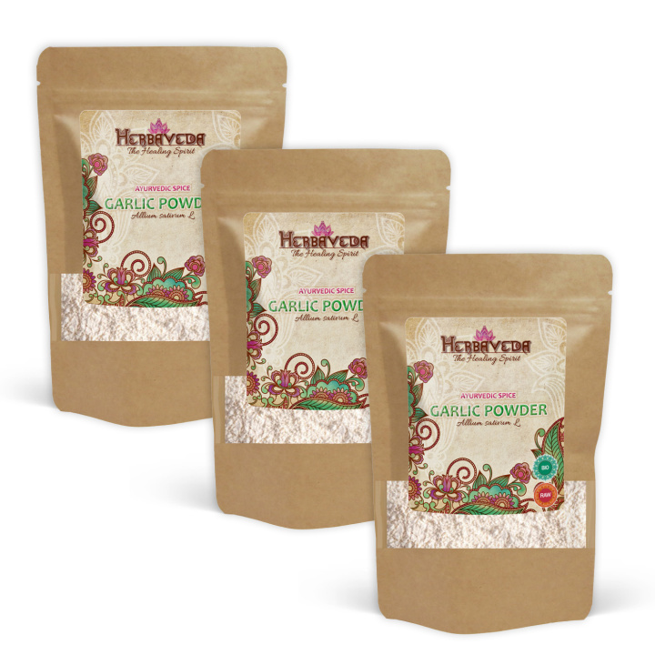 Hvidløgspulver ØKO 100g x 3 pakker i gruppen Råvarer & Drikke / Spisekammer / Krydderier & Salt hos Rawfoodshop Scandinavia AB (4069411-SET3)