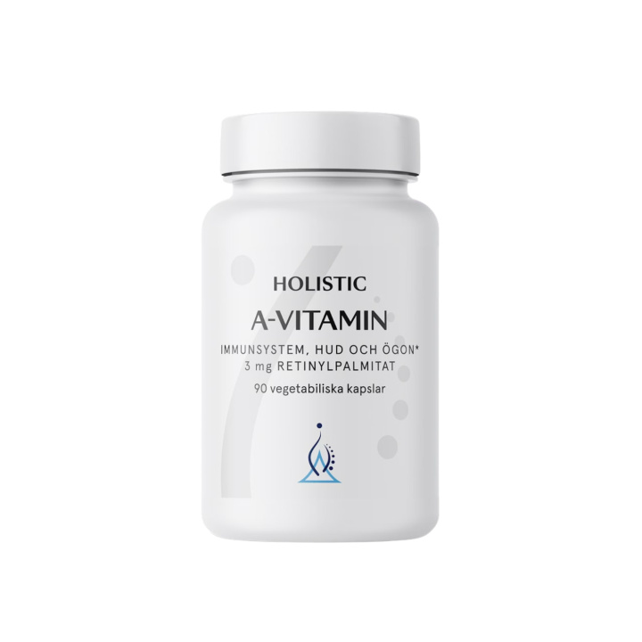 Holistic A-vitamiini 3 mg 90 kapselia i gruppen Kosttilskud / Vitaminer / Andre vitaminer hos Rawfoodshop Scandinavia AB (41150)