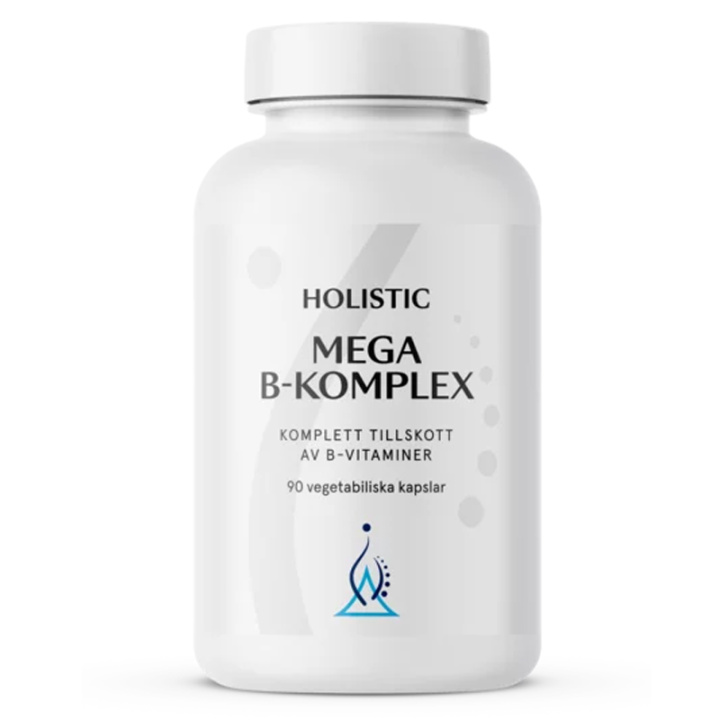 Holistic Mega B-Komplex 90kaps i gruppen Kosttilskud / Vitaminer / Vitamin B hos Rawfoodshop Scandinavia AB (4123)