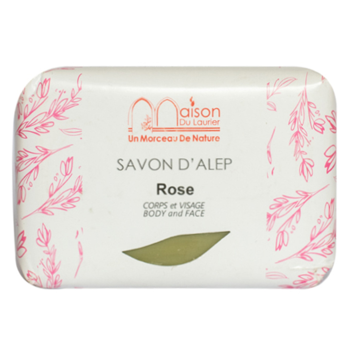 Alepposæbe Rose 100g i gruppen Hud & Krop / Krop / Håndsæbe hos Rawfoodshop Scandinavia AB (429147)