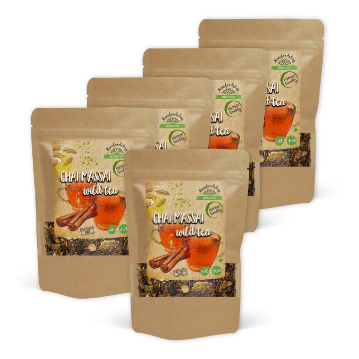 Chai Massai Vild Te 100g x 5 pakker i gruppen Råvarer & Drikke / Drikkevarer / Te hos Rawfoodshop Scandinavia AB (43077-SET5)