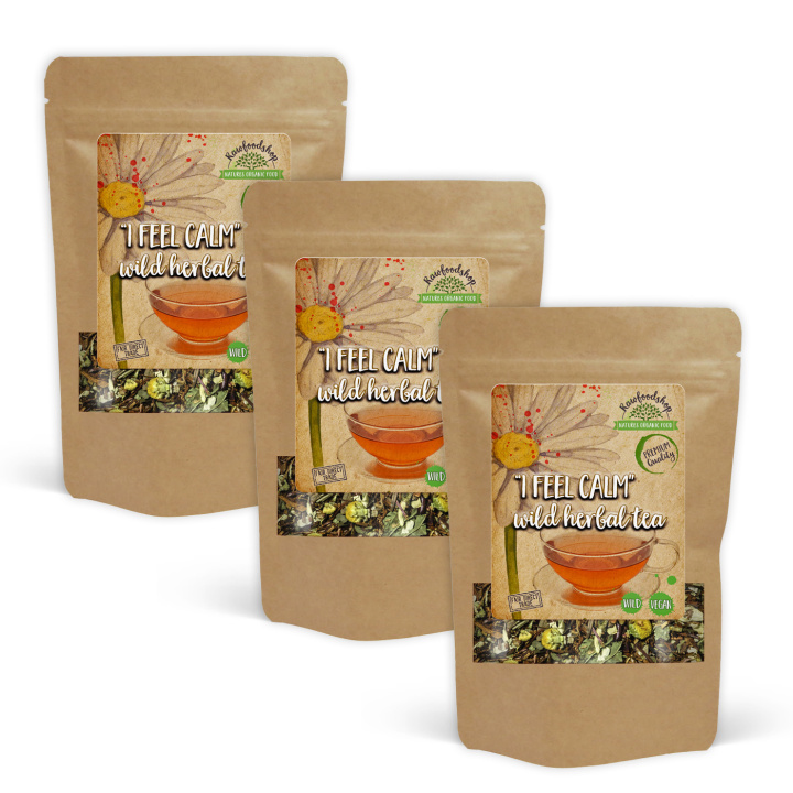 I Feel Calm Vild Urtete 100g x 3 pakker i gruppen Råvarer & Drikke / Drikkevarer / Te hos Rawfoodshop Scandinavia AB (43335-SET3)