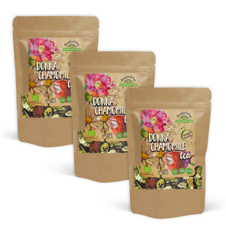 Donna Kamille Te ØKO 100g x 3 pakker i gruppen Råvarer & Drikke / Drikkevarer / Te hos Rawfoodshop Scandinavia AB (43401-SET3)