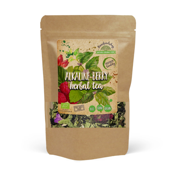 Bær & Urtete ØKO 100g i gruppen Råvarer & Drikke / Drikkevarer / Te hos Rawfoodshop Scandinavia AB (43712-1)