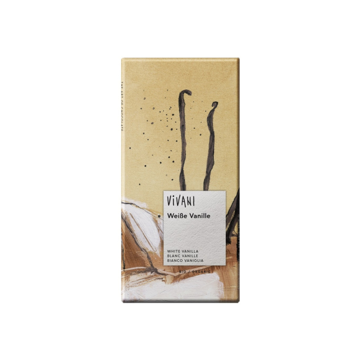 Vivani Chokolade Hvid Vanilje ØKO 80g i gruppen Råvarer & Drikke / Slik & Chokolade / Chokolade og Bars hos Rawfoodshop Scandinavia AB (4379)