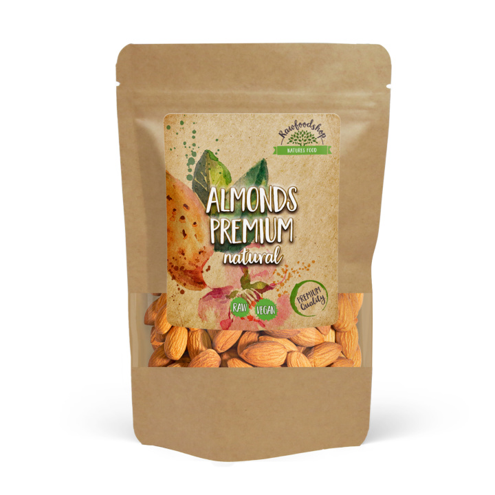 Mandler Premium RAW 1kg i gruppen Råvarer & Drikke / Nødder / Mandel hos Rawfoodshop Scandinavia AB (4404201-1)