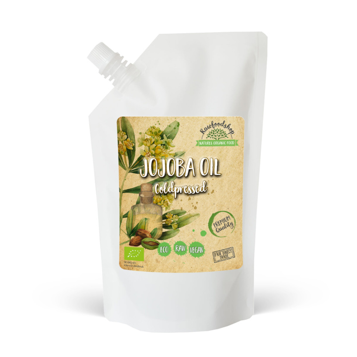 Jojobaolie ØKO 1000 ml i gruppen OUTLET 20-80% / Hud & Krop 20-50% / Hud & Krop 30% hos Rawfoodshop Scandinavia AB (5041234)