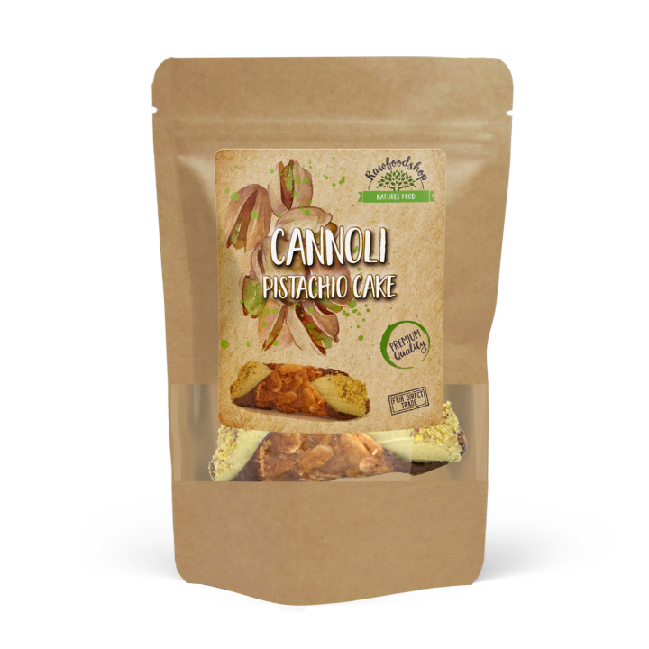 Cannoli Pistaciekage 38g i gruppen Råvarer & Drikke / Slik & Chokolade / Snacks hos Rawfoodshop Scandinavia AB (5711-38)