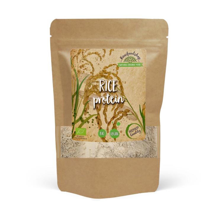 Risproteinpulver ØKO 1kg i gruppen Råvarer & Drikke / Helsekost / Proteinpulver hos Rawfoodshop Scandinavia AB (57710)