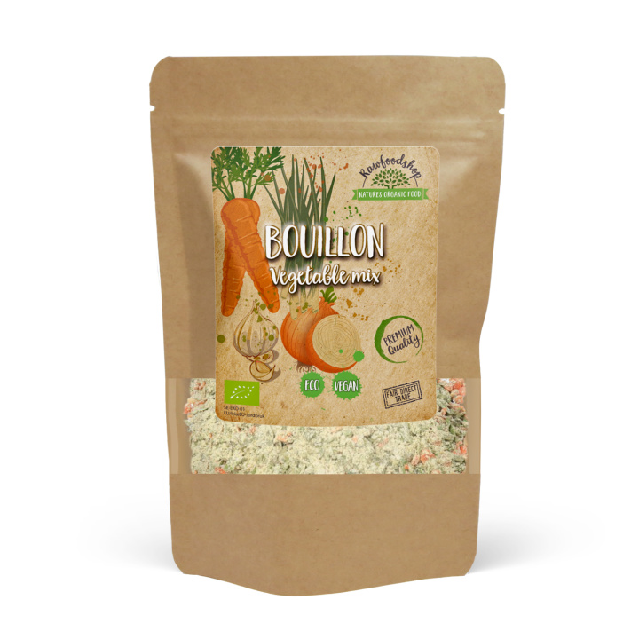 Grøntsagsbouillon Sukker- & Gærfri ØKO 220g i gruppen Råvarer & Drikke / Spisekammer / Bouillon & Miso hos Rawfoodshop Scandinavia AB (6008522)
