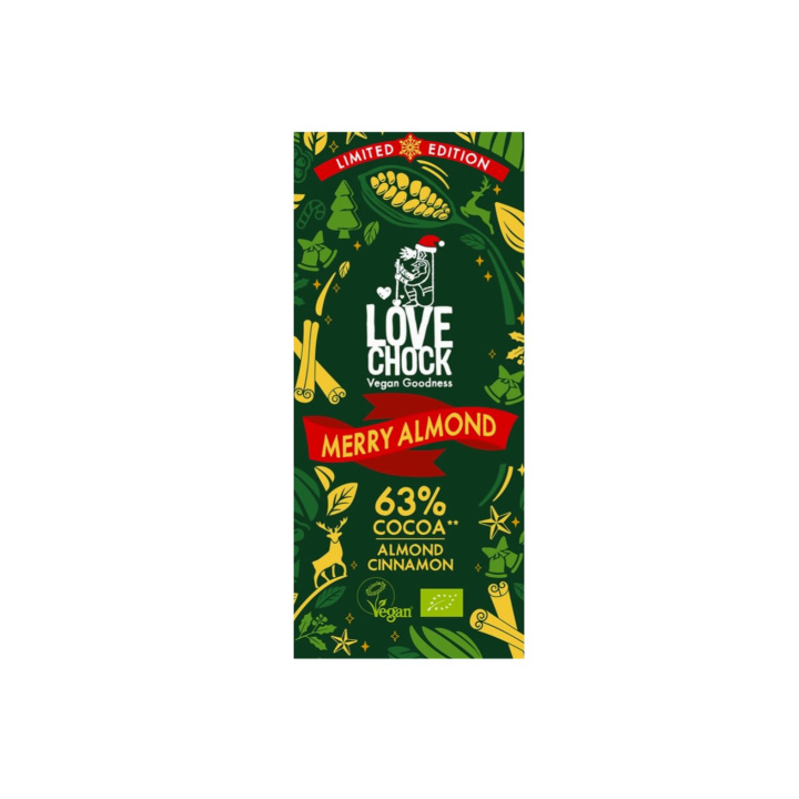 Chokolade med Kanel & Mandel ØKO 70g i gruppen Råvarer & Drikke / Slik & Chokolade hos Rawfoodshop Scandinavia AB (61009)