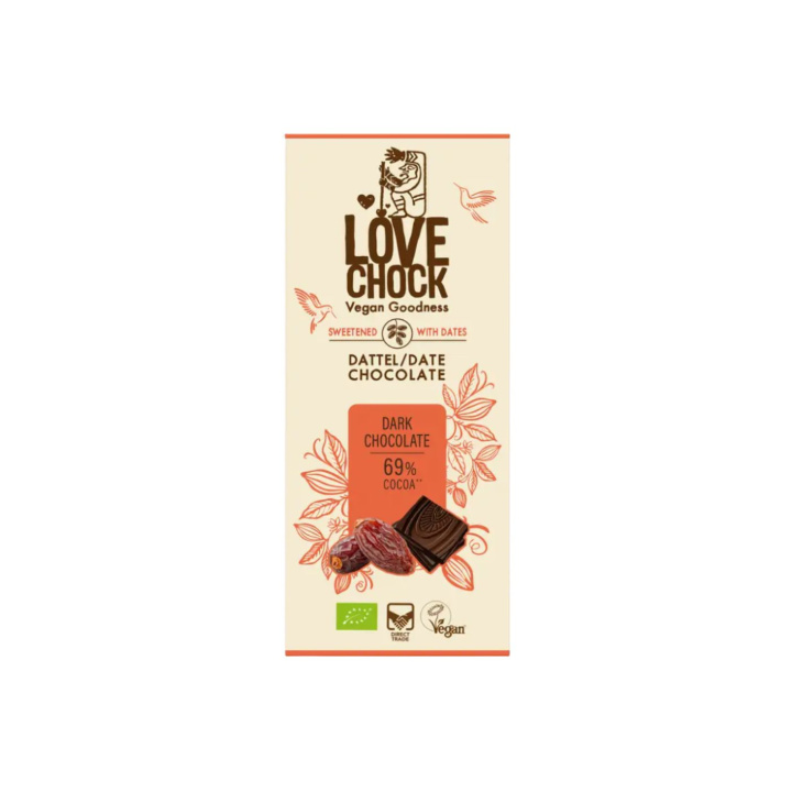 Chokolade med Dadler ØKO 70g i gruppen Råvarer & Drikke / Slik & Chokolade hos Rawfoodshop Scandinavia AB (61206)