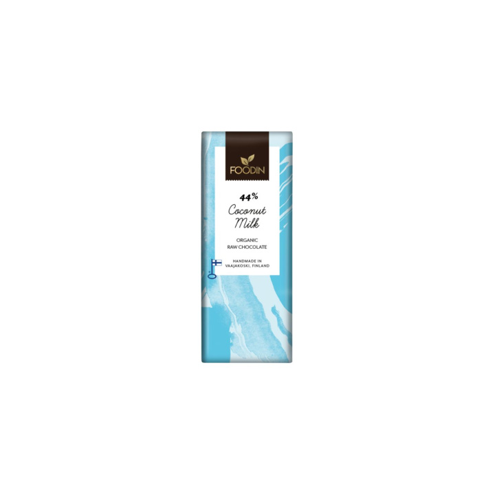 Chokolade Kokosmælk 44% RAW ØKO 40g i gruppen Råvarer & Drikke / Slik & Chokolade / Chokolade og Bars hos Rawfoodshop Scandinavia AB (6430055214635)