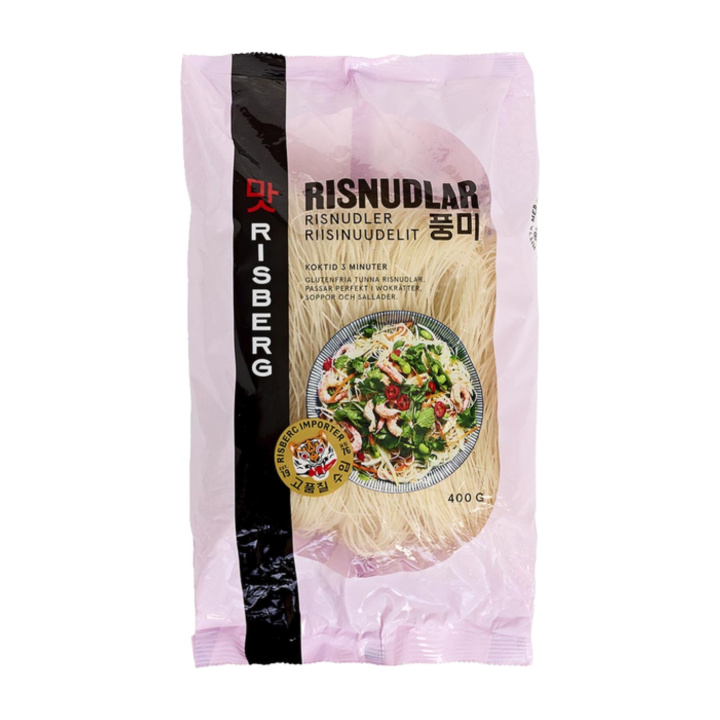 Tynde Risnudler 400g i gruppen Råvarer & Drikke / Spisekammer / Pasta & Nudler hos Rawfoodshop Scandinavia AB (690)