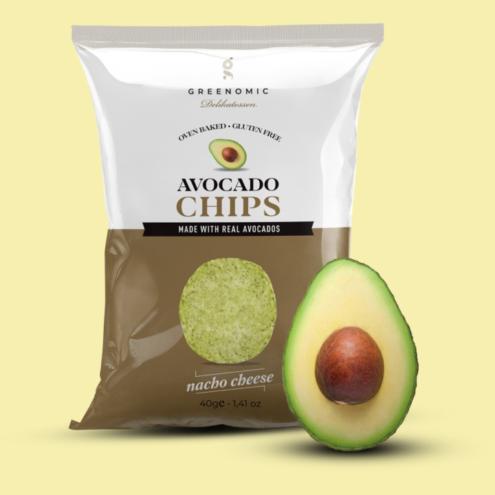Avocado Chips - Nacho Cheese 40g i gruppen Råvarer & Drikke / Slik & Chokolade / Snacks hos Rawfoodshop Scandinavia AB (70010)