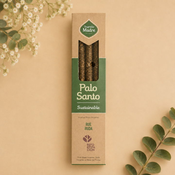 Røgelse Palo Santo & Ruda 8stk i gruppen Hjem & Sjæl / Stemning & duft / Røgelse hos Rawfoodshop Scandinavia AB (7798348236603)