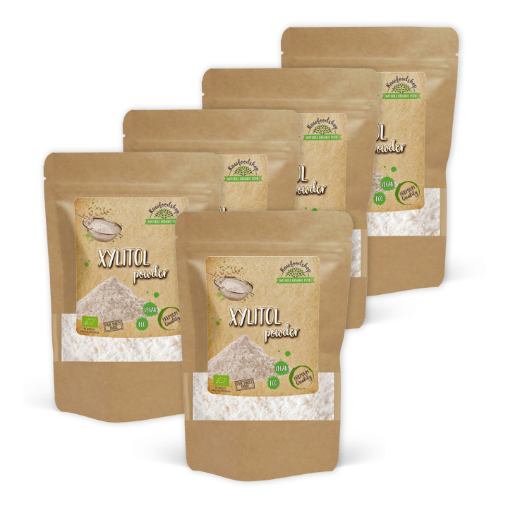 Xylitol Pulver ØKO 500g x 5 pakker i gruppen Råvarer & Drikke / Bagning / Sødning / Xylitol hos Rawfoodshop Scandinavia AB (80701-SET5)
