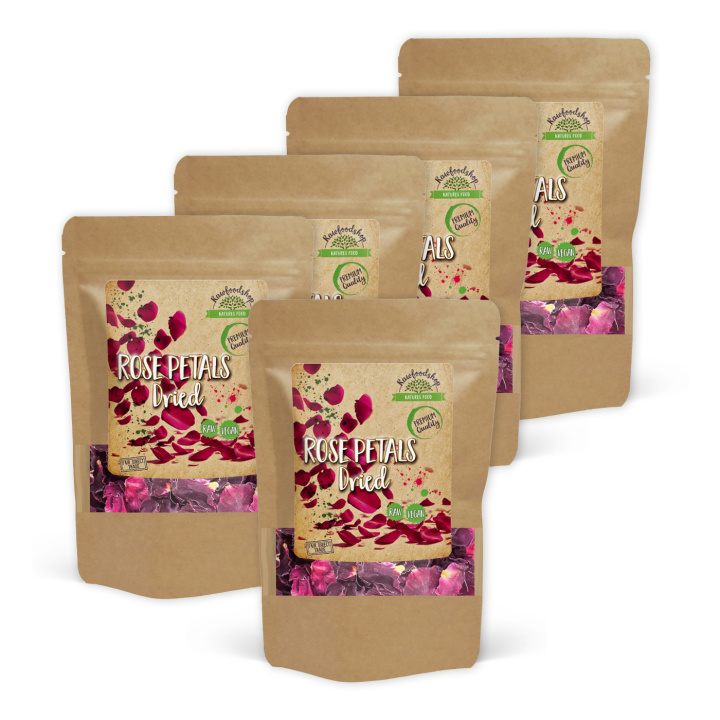 Rosenblade Tørrede 125g x 5 pakker i gruppen Råvarer & Drikke / Bagning / Spiselige blomster hos Rawfoodshop Scandinavia AB (82431125-SET5)