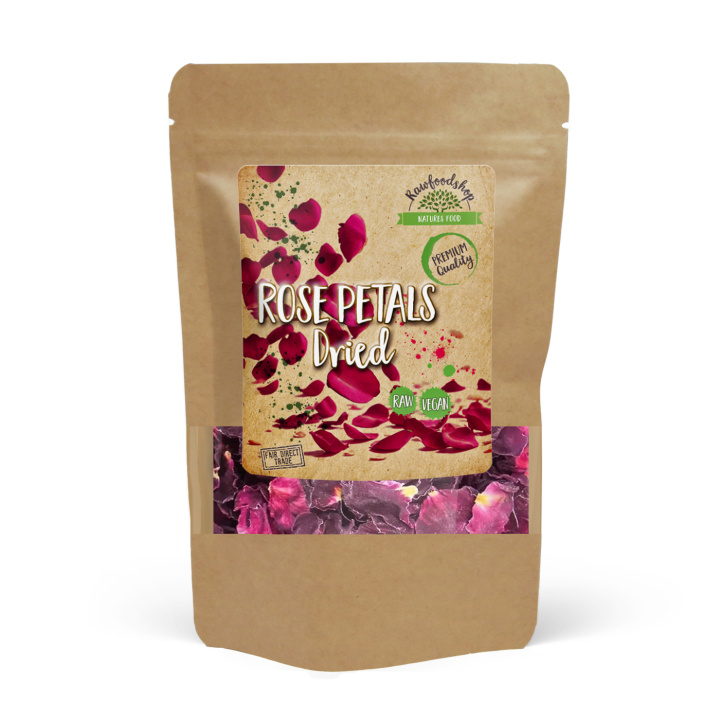Rosenblade Tørrede 125g i gruppen Råvarer & Drikke / Bagning / Spiselige blomster hos Rawfoodshop Scandinavia AB (82431125)