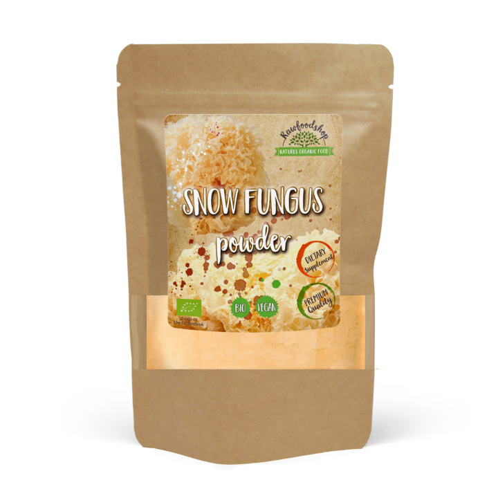 Snow Fungus Pulver ØKO 125g i gruppen Kosttilskud / Urter & Planter / Svampe hos Rawfoodshop Scandinavia AB (82433125PULV)
