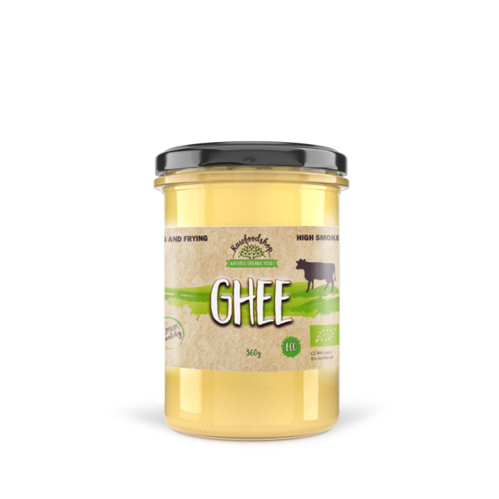 Ghee ØKO 360g i gruppen Råvarer & Drikke / Spisekammer / Smør & Cremede Smørepålæg hos Rawfoodshop Scandinavia AB (8591344)