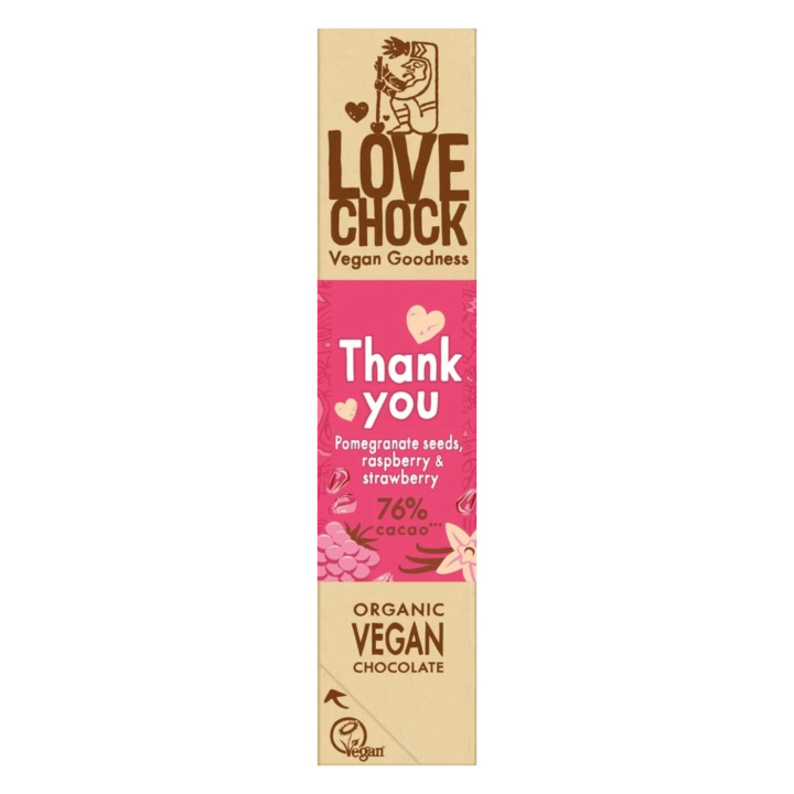 Chokolade Thank You 76% ØKO 40g i gruppen Råvarer & Drikke / Slik & Chokolade / Chokolade og Bars hos Rawfoodshop Scandinavia AB (900683)