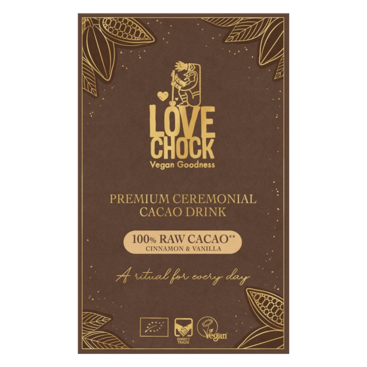 Ceremoniel Kakao Kanel & Vanilje ØKO 160g i gruppen Råvarer & Drikke / Drikkevarer hos Rawfoodshop Scandinavia AB (900691)