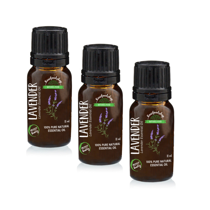 Lavendel Æterisk Olie 10ml x 5 flasker i gruppen Hud & Krop / Naturlig DIY / Æteriske olier hos Rawfoodshop Scandinavia AB (9608-SET5)