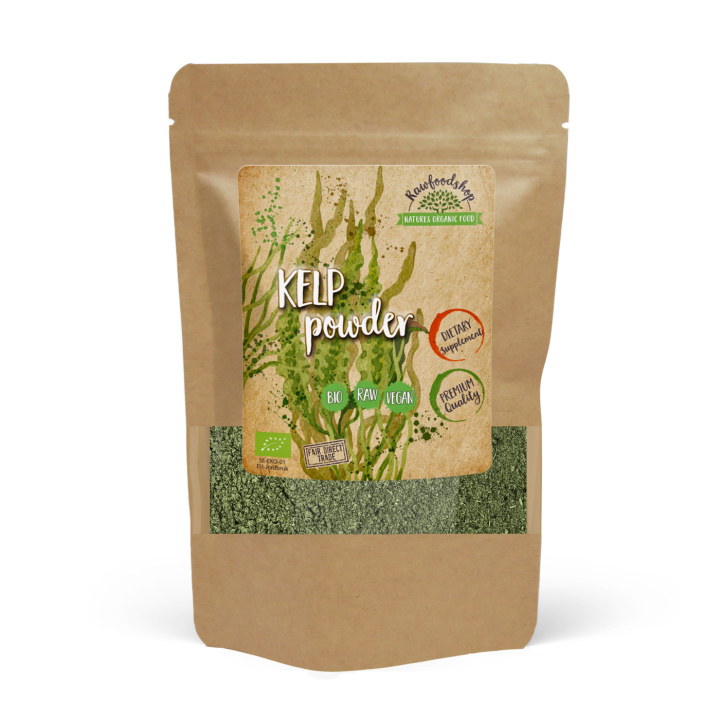 Kelp Pulver ØKO 125g i gruppen Kosttilskud / Urter & Planter / Algetilskud hos Rawfoodshop Scandinavia AB (A1003)