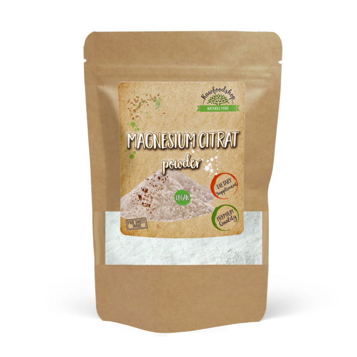 Magnesiumcitrat Pulver 125 g i gruppen Kosttilskud / Mineraler / Magnesium hos Rawfoodshop Scandinavia AB (A202507125)