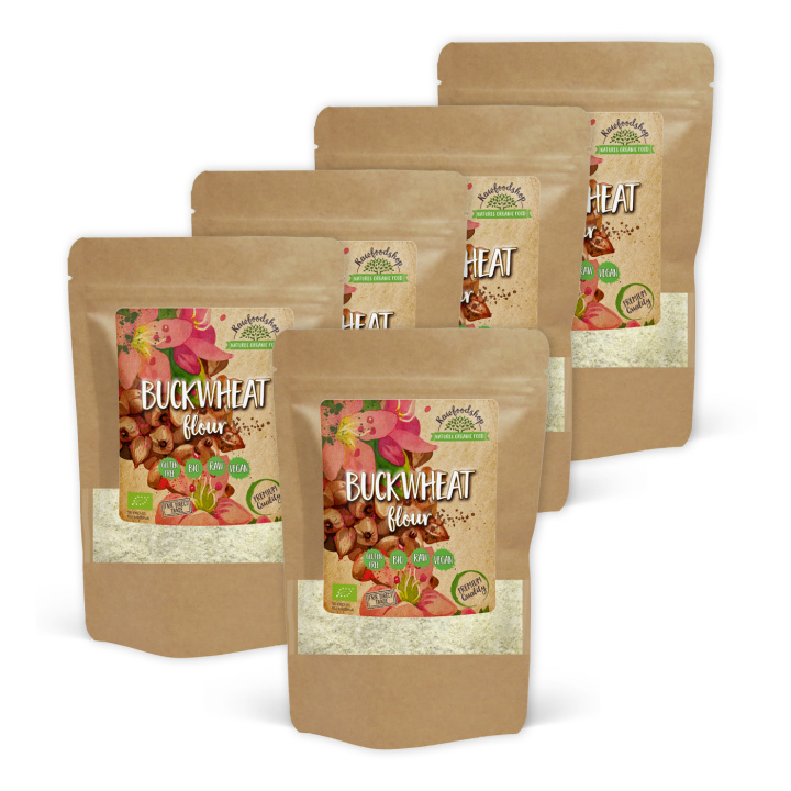 Boghvedemel ØKO 500g x 5 pakker i gruppen Råvarer & Drikke / Bagning / Mel hos Rawfoodshop Scandinavia AB (AB001-SET5)
