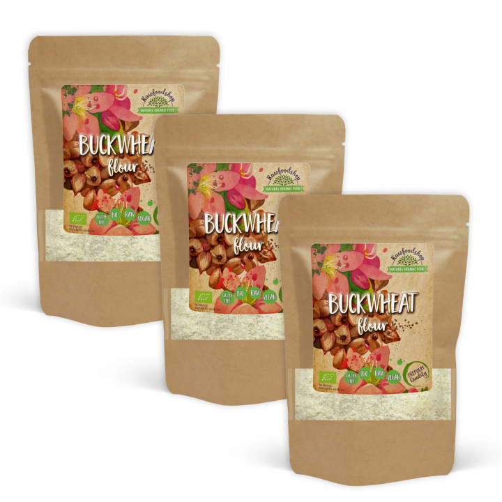Boghvedemel ØKO 1kg x 3 pakker i gruppen Råvarer & Drikke / Bagning / Mel hos Rawfoodshop Scandinavia AB (AB0011-SET3)