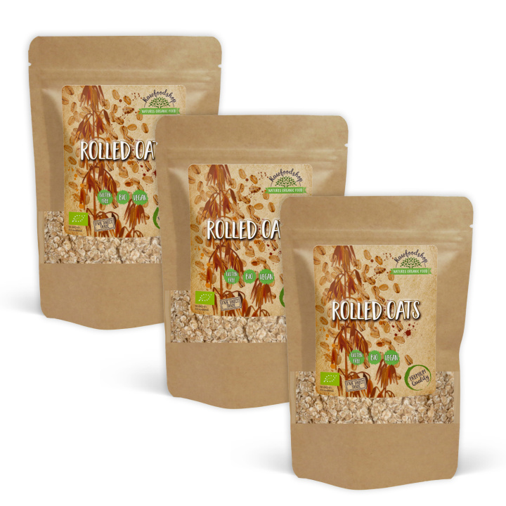 Havregryn Glutenfri ØKO 500g x 3 pakker i gruppen Råvarer & Drikke / Bagning / Gryn & Flager hos Rawfoodshop Scandinavia AB (AB006-SET3)