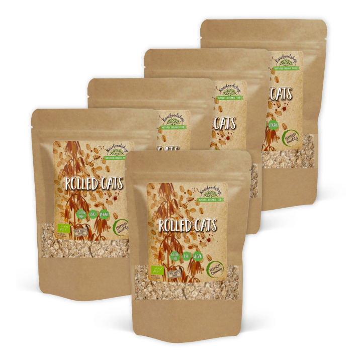 Havregryn Glutenfri ØKO 500g x 5 pakker i gruppen Råvarer & Drikke / Bagning / Gryn & Flager hos Rawfoodshop Scandinavia AB (AB006-SET5)