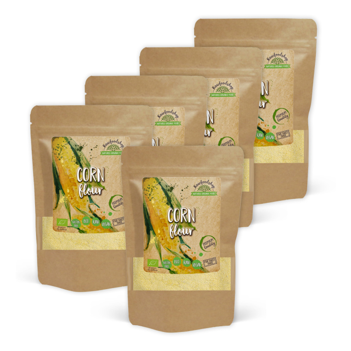Majsmel ØKO 1kg x 5 pakker i gruppen Råvarer & Drikke / Bagning / Mel hos Rawfoodshop Scandinavia AB (AB013-SET5)
