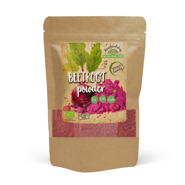 Rødbede Pulver ØKO 125g i gruppen Råvarer & Drikke / Helsekost / Grønne Pulvere hos Rawfoodshop Scandinavia AB (AB026)