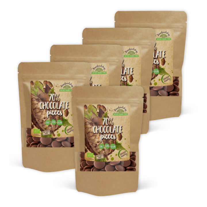 Chokoladeknapper fra Peru 70% ØKO 500g x 5 pakker i gruppen Råvarer & Drikke / Bagning / Kakaoprodukter hos Rawfoodshop Scandinavia AB (AB0421500-SET5)