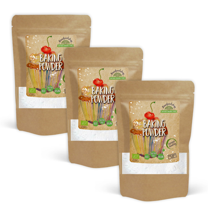 Bagepulver ØKO 100g x 3 pakker i gruppen Råvarer & Drikke / Bagning / Flere bageingredienser hos Rawfoodshop Scandinavia AB (AB045-SET3)